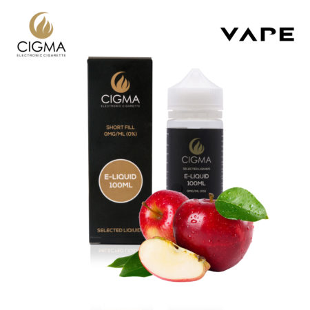 Cigma 100ml Manzana 0mg E-liquide - Bouteilles Shortfill sans nicotine - Eliquide Pour E-shisha et E-cigarettes