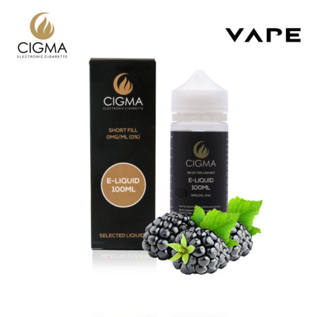 Cigma 100ml Blackberry 0mg E-liquide - Bouteilles Shortfill sans nicotine - Eliquide Pour E-shisha et E-cigarettes