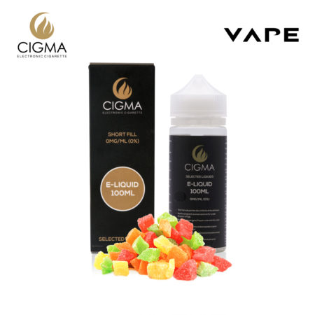 Cigma 100ml tous Fruit 0mg E-liquide - Bouteilles Shortfill sans nicotine - Eliquide Pour E-shisha et e-cigarette