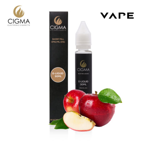 Cigma 30ml Manzana 0mg E-liquide - Bouteilles Shortfill sans nicotine - Eliquide Pour E-shisha et E-cigarettes