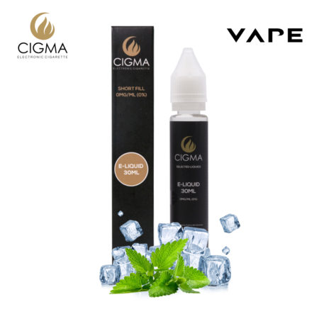Cigma 30ml La glace menthe 0mg E-liquide - Bouteilles Shortfill sans nicotine - Eliquide Pour E-shisha et E-cigarettes