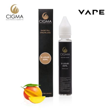 Cigma 30ml Mangue Smoothie 0mg E-liquide - Bouteilles Shortfill sans nicotine - Eliquide Pour E-shisha et E-cigarettes